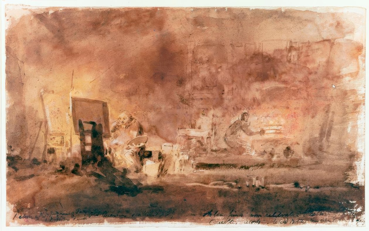 Kunstnerens studio av Joseph Mallord William Turner