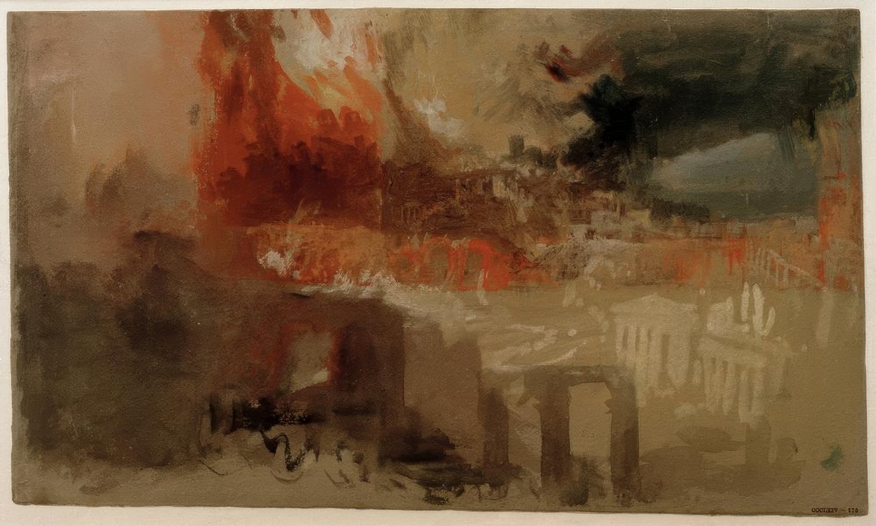 Brenningen av Roma av Joseph Mallord William Turner
