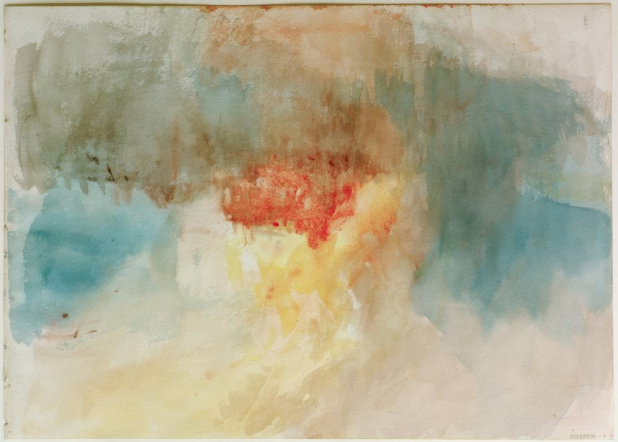 Brenningen av parlamentets hus av Joseph Mallord William Turner