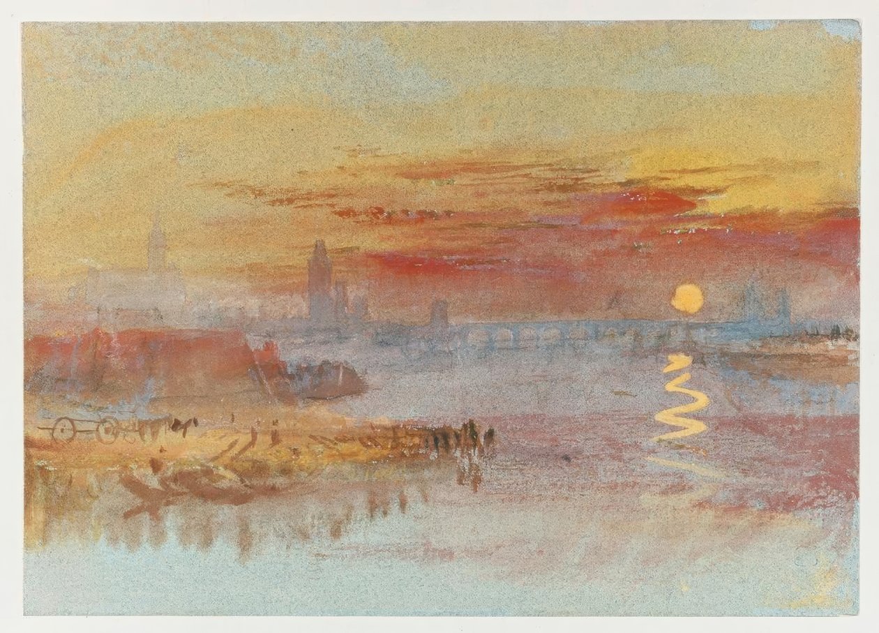 Den skarlagenrøde solnedgangen av Joseph Mallord William Turner