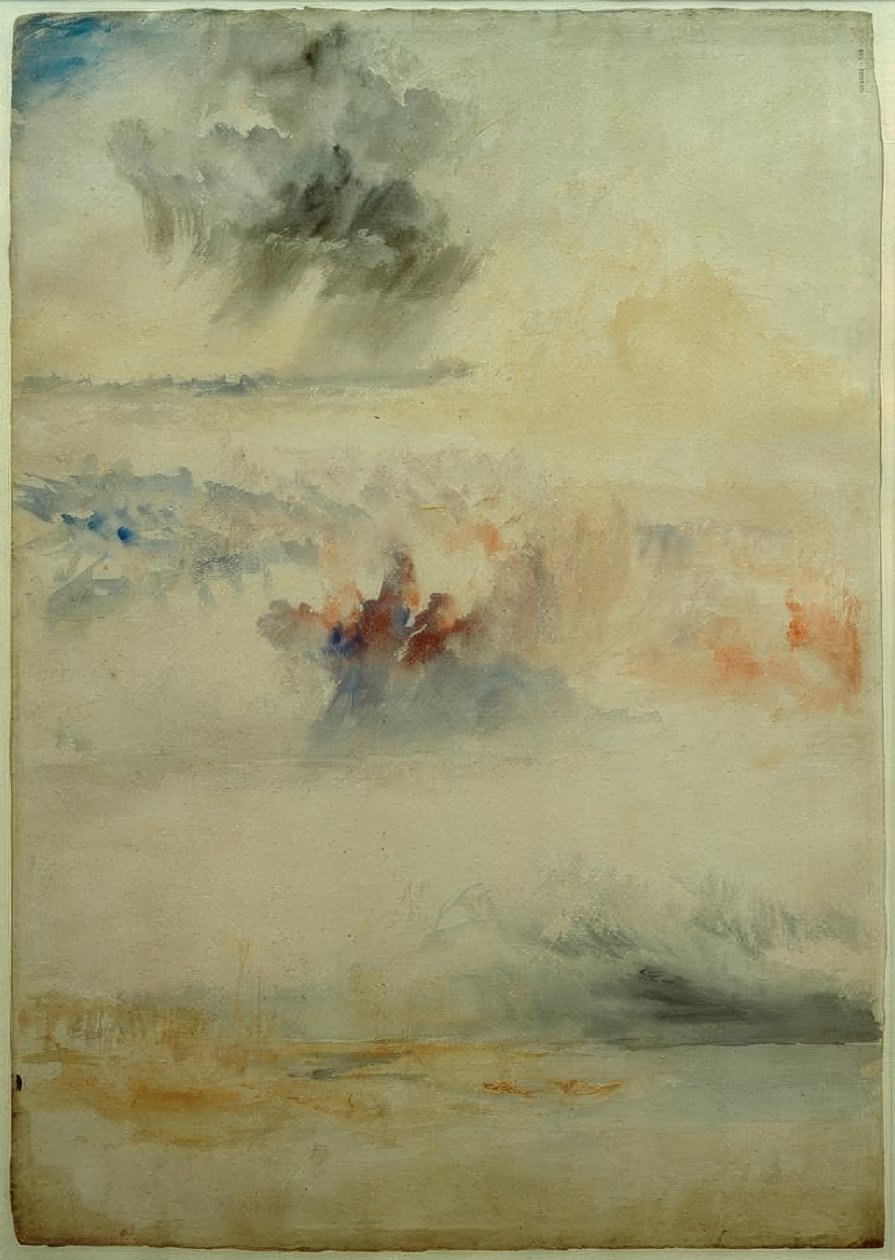 Tre skystudier av Joseph Mallord William Turner