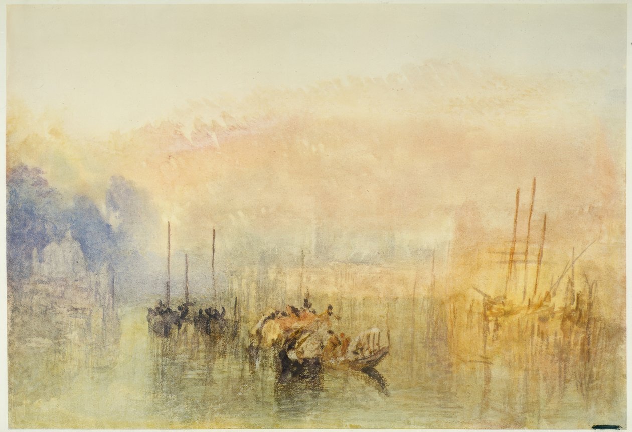 Venezia, inngangen til Canal Grande av Joseph Mallord William Turner