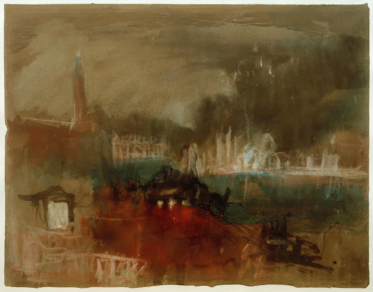 Venezia: Fyrverkeri på Molo av Joseph Mallord William Turner