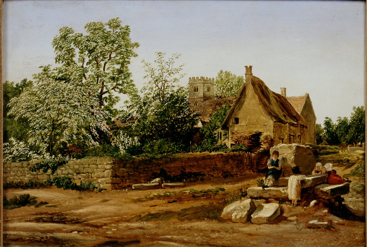 Utsikt over Marston, nær Oxford, tidlig på 1800-tallet av Joseph Mallord William Turner