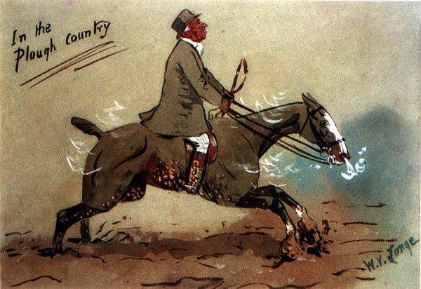 In the Plough Country (akvarell på papir) av William Verner Longe