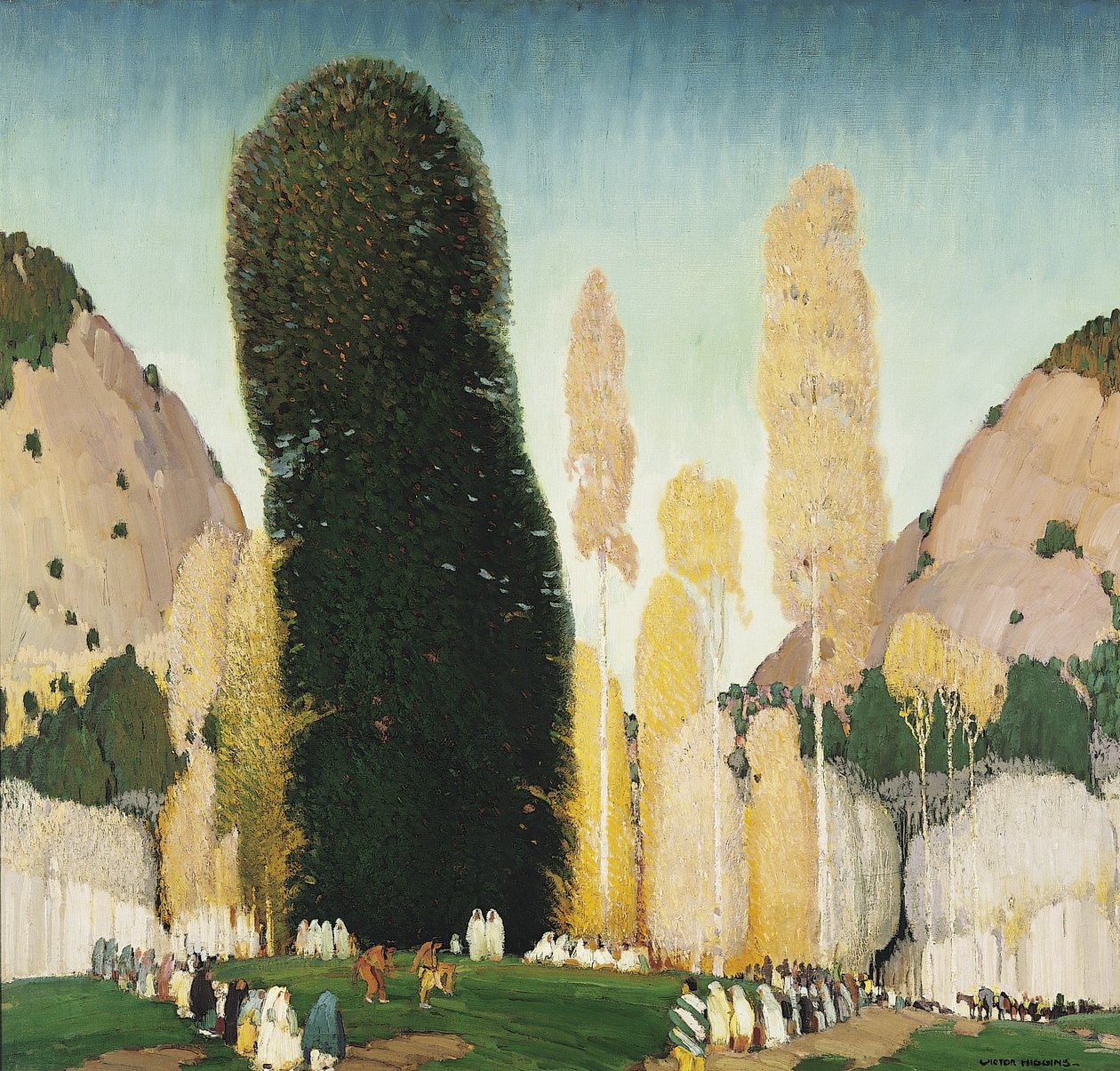 A Mountain Ceremony, ca. 1930 (olje på lerret) av William Victor Higgins