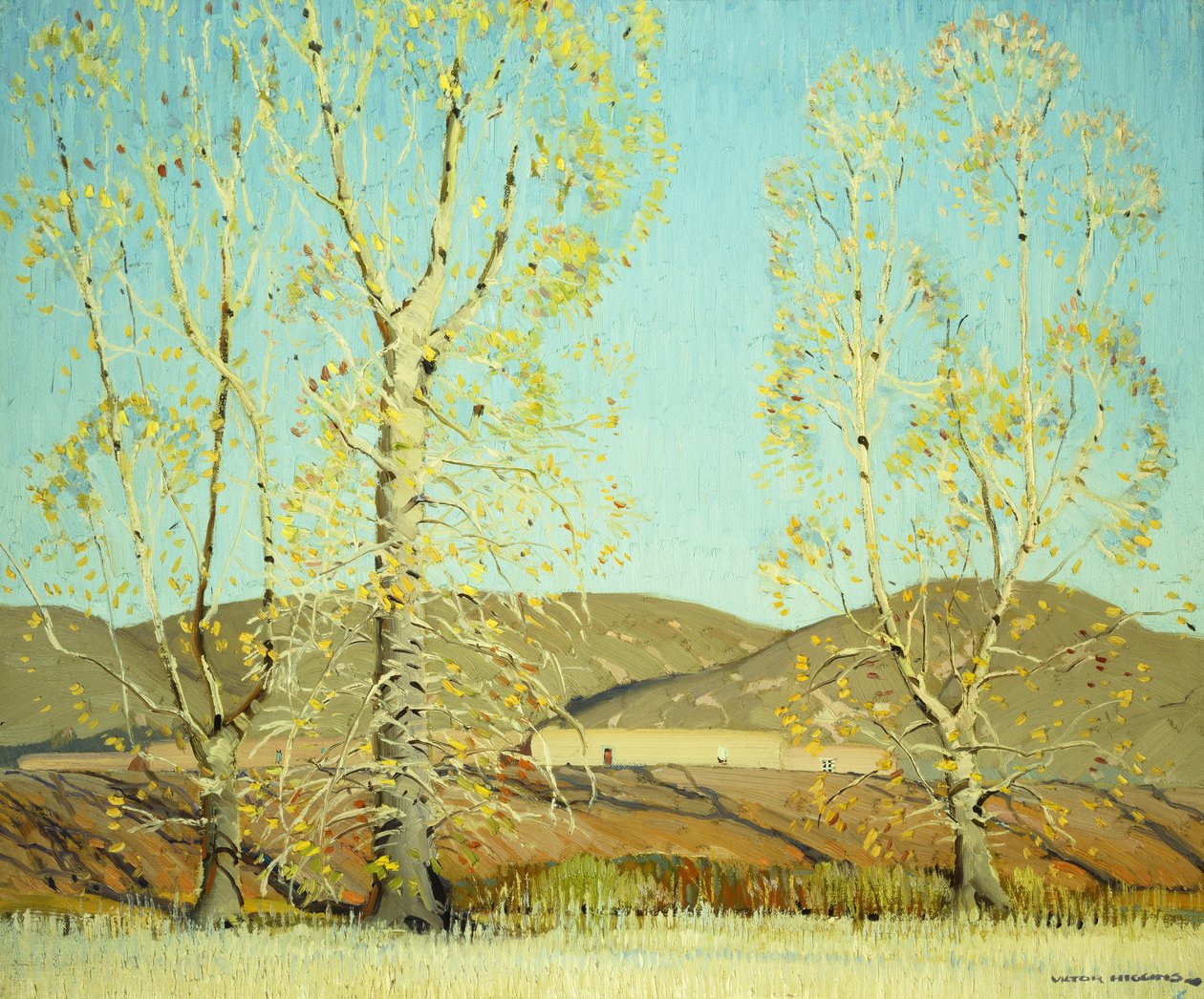 november - Landskap av William Victor Higgins