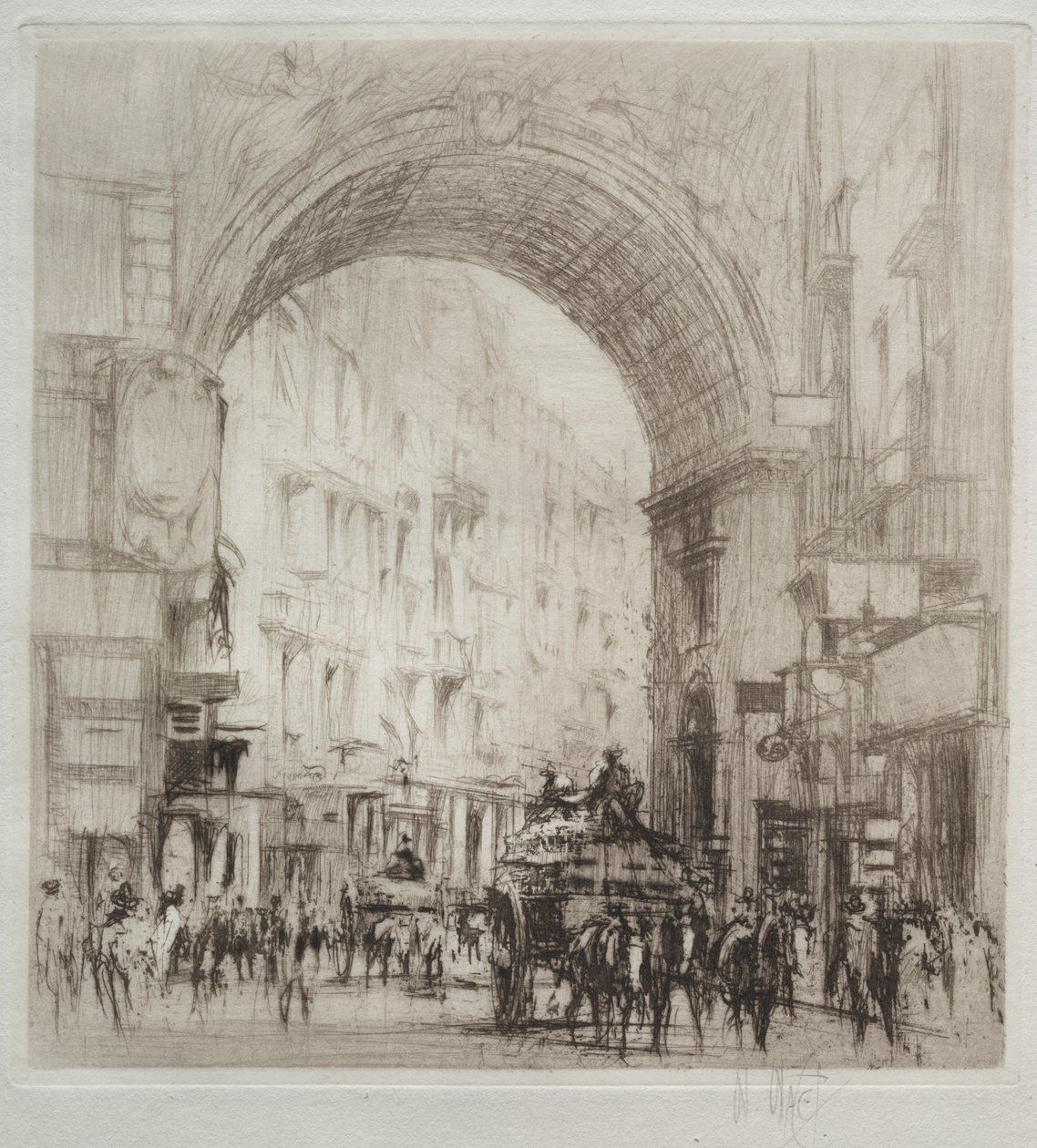 San Carlo Arch, Napoli av William Walcot