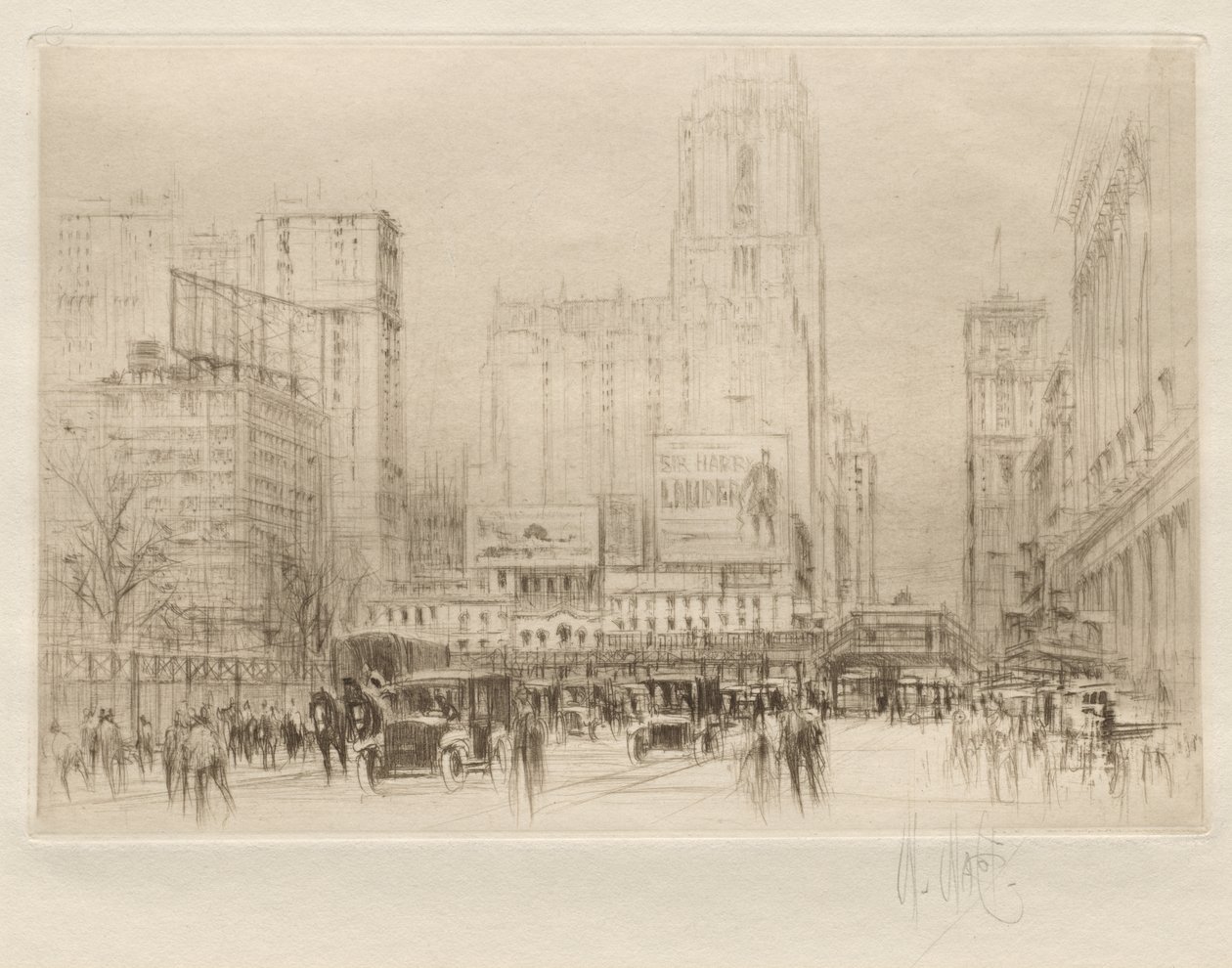 Forty-second Street NY av William Walcot