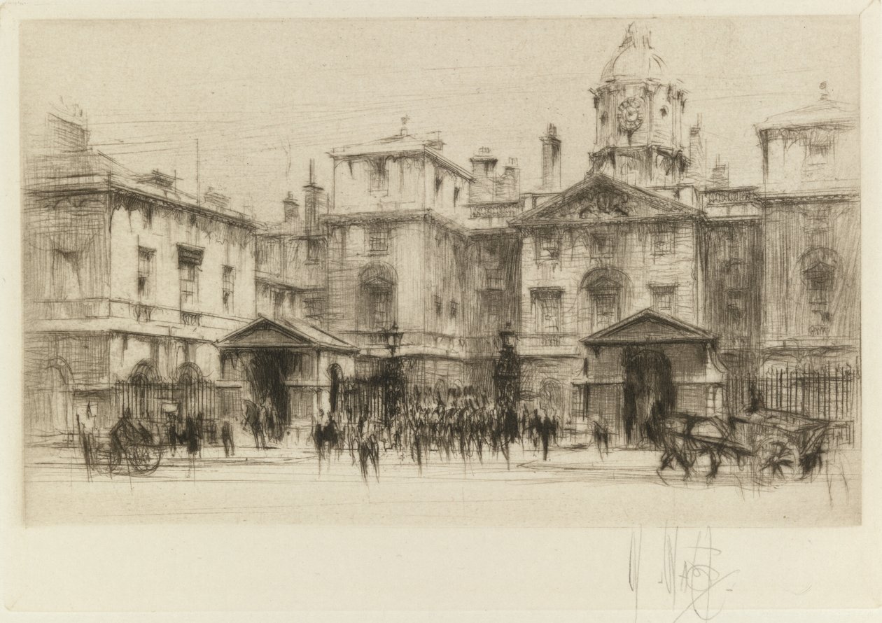 London-sett: Horseguards av William Walcot