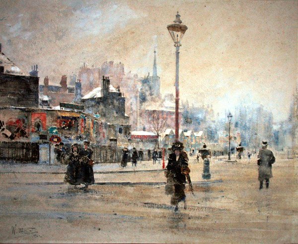 London om vinteren av William Walcot