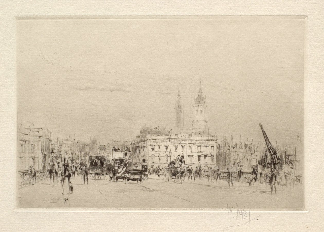På London Bridge av William Walcot