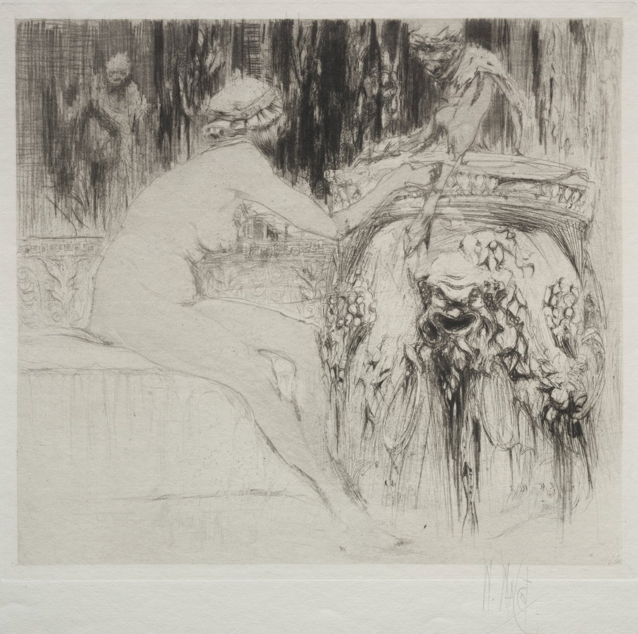 Bacchanten og den unge faunen av William Walcot