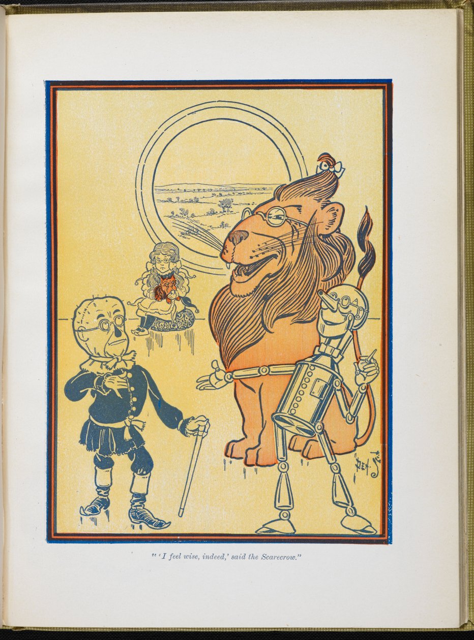 "Jeg ble klok, faktisk," sa fugleskremselet. av William Wallace Denslow