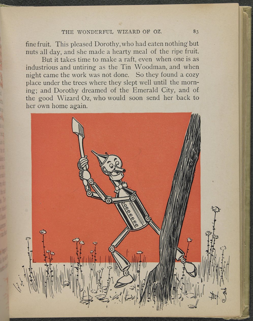 Illustrasjon fra «Den fantastiske trollmannen fra Oz» av Lyman Frank Baum av William Wallace Denslow