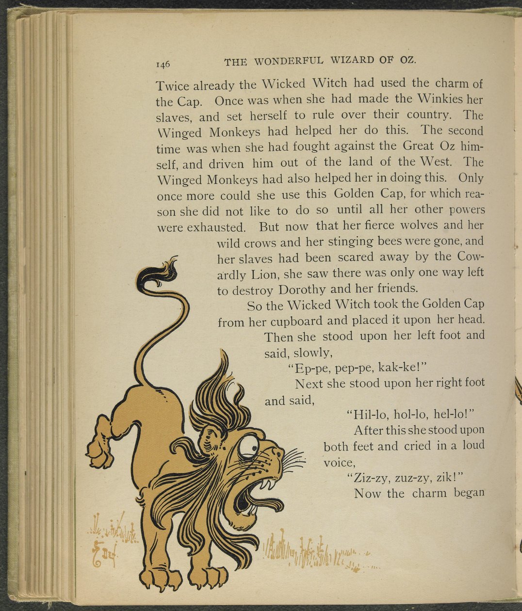 Illustrasjon fra «Den fantastiske trollmannen fra Oz» av Lyman Frank Baum av William Wallace Denslow