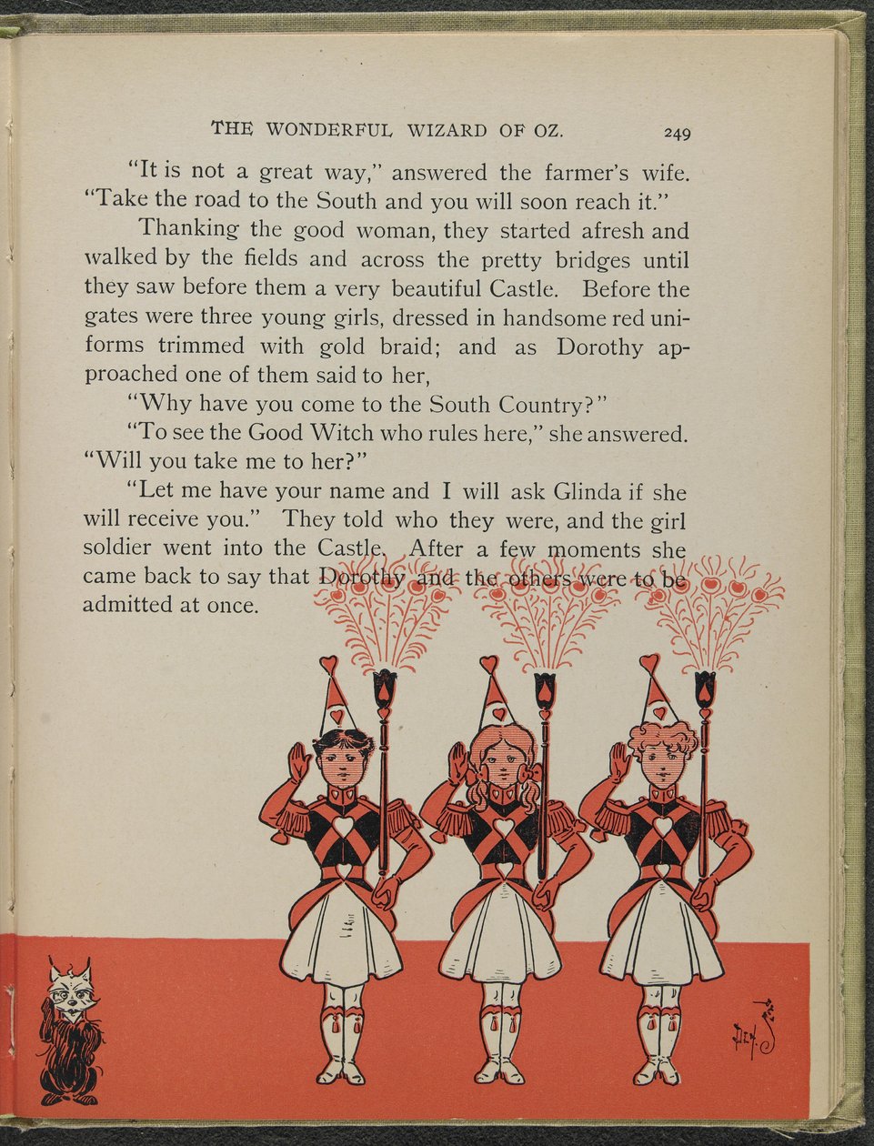 Illustrasjon fra «Den fantastiske trollmannen fra Oz» av Lyman Frank Baum av William Wallace Denslow