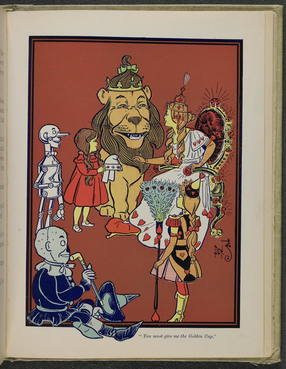 Illustrasjon fra «Den fantastiske trollmannen fra Oz» av Lyman Frank Baum av William Wallace Denslow