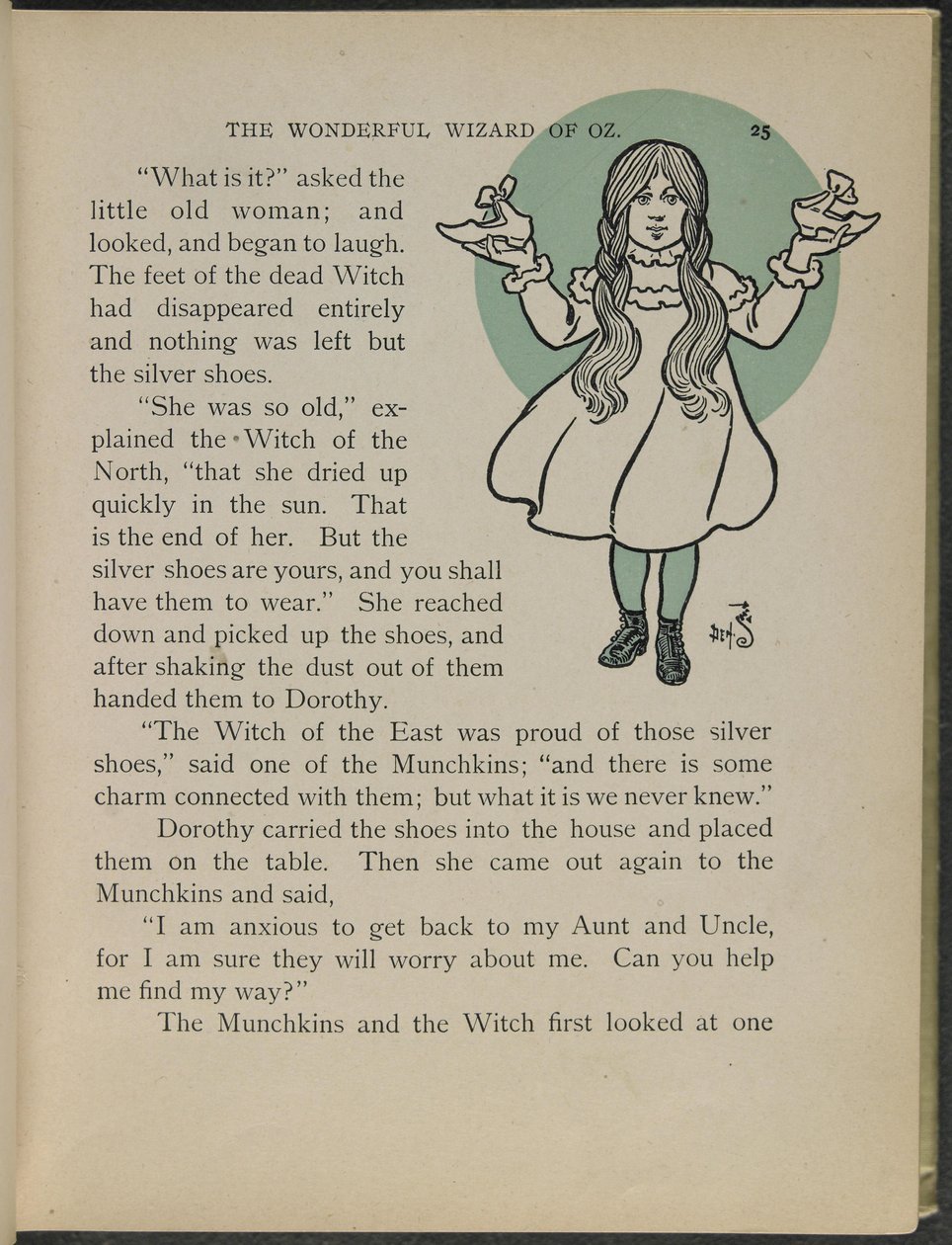 Illustrasjon fra «Den fantastiske trollmannen fra Oz» av Lyman Frank Baum av William Wallace Denslow