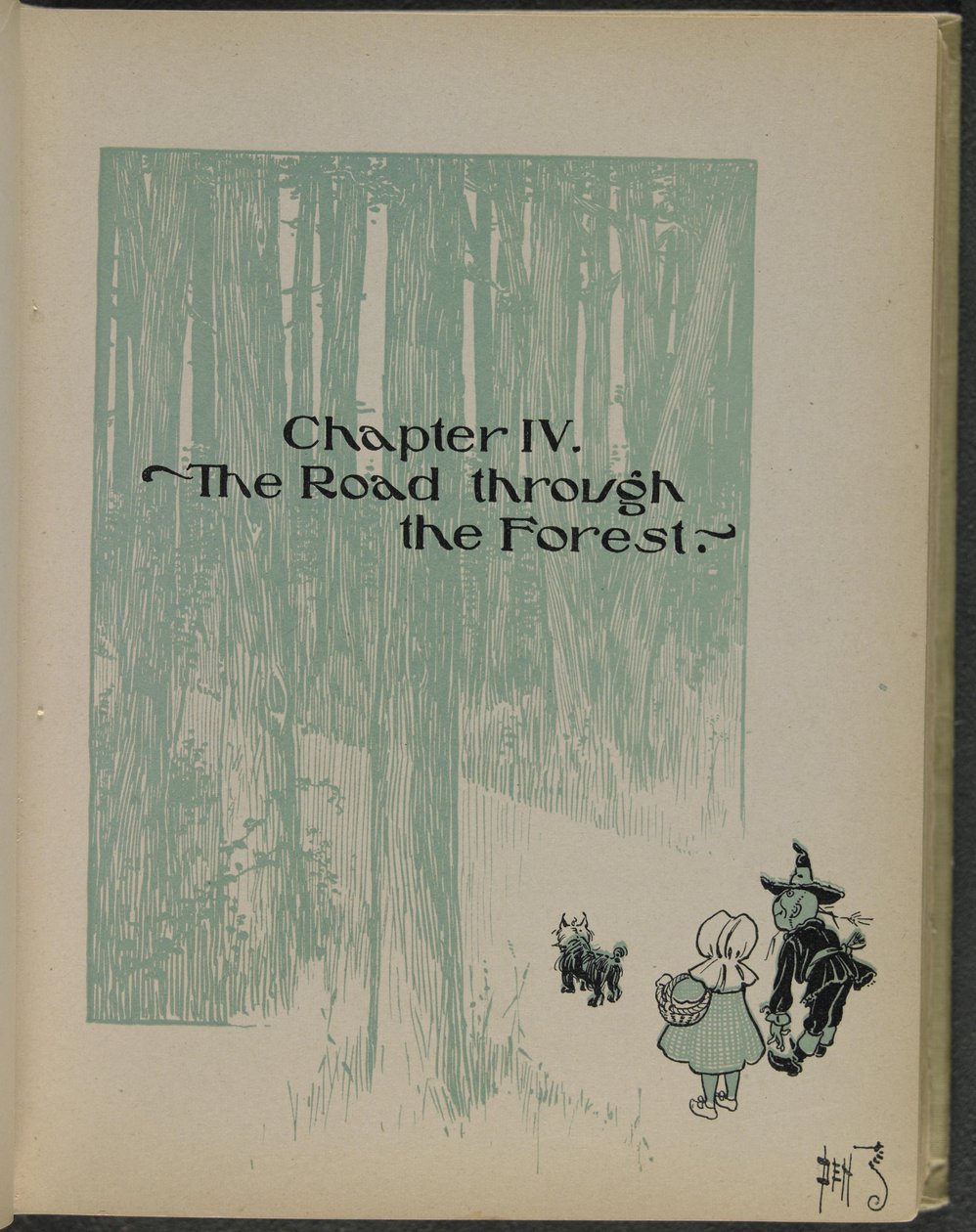 Illustrasjon fra «Den fantastiske trollmannen fra Oz» av Lyman Frank Baum av William Wallace Denslow