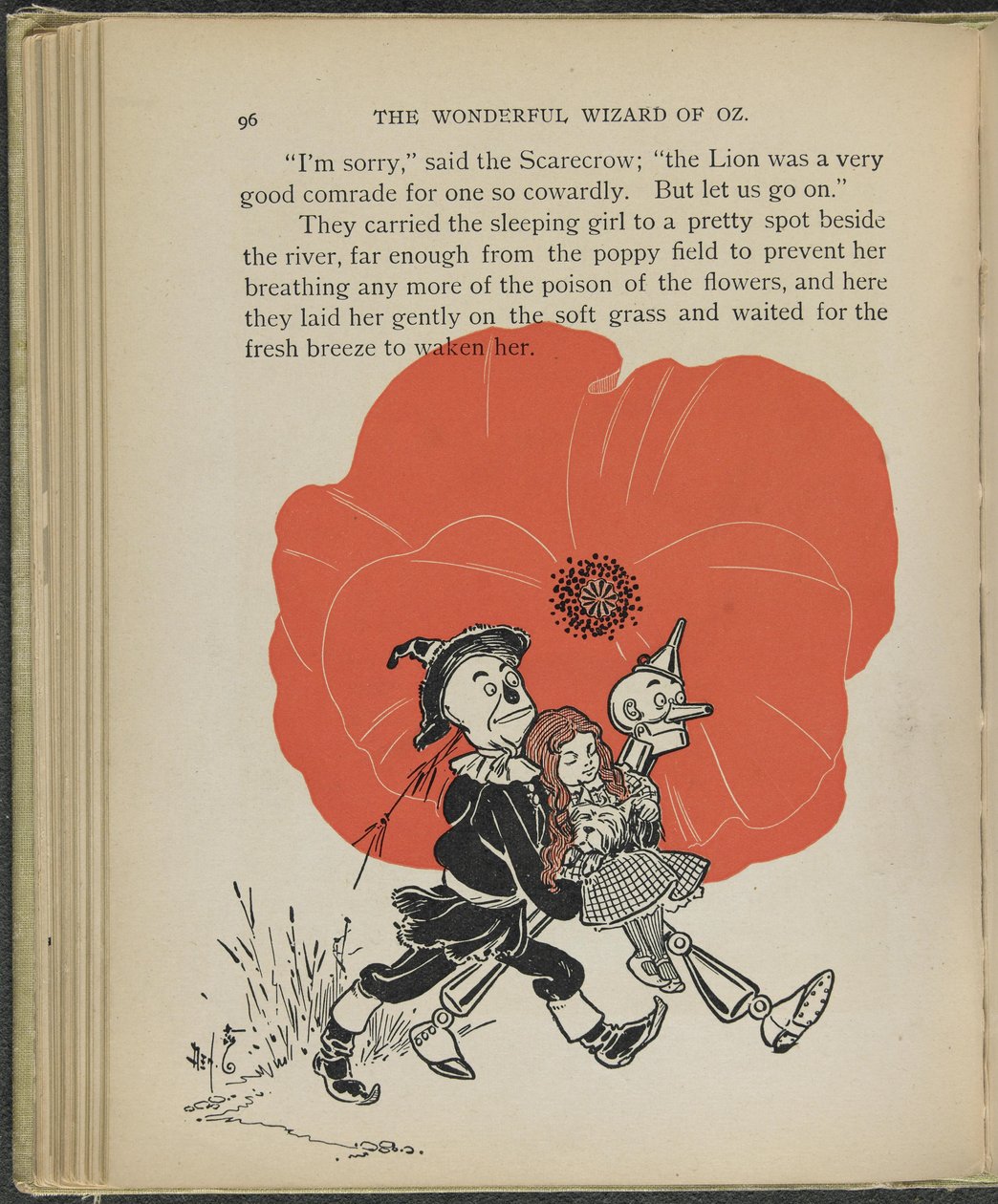 Illustrasjon fra «Den fantastiske trollmannen fra Oz» av Lyman Frank Baum av William Wallace Denslow
