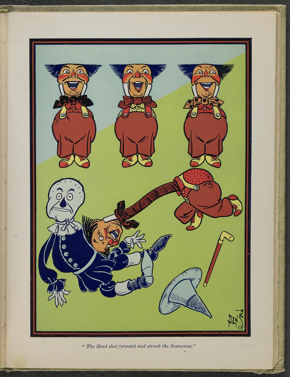 Illustrasjon fra «Den fantastiske trollmannen fra Oz» av Lyman Frank Baum av William Wallace Denslow