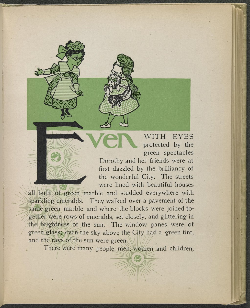 Illustrasjon fra «Den fantastiske trollmannen fra Oz» av Lyman Frank Baum av William Wallace Denslow