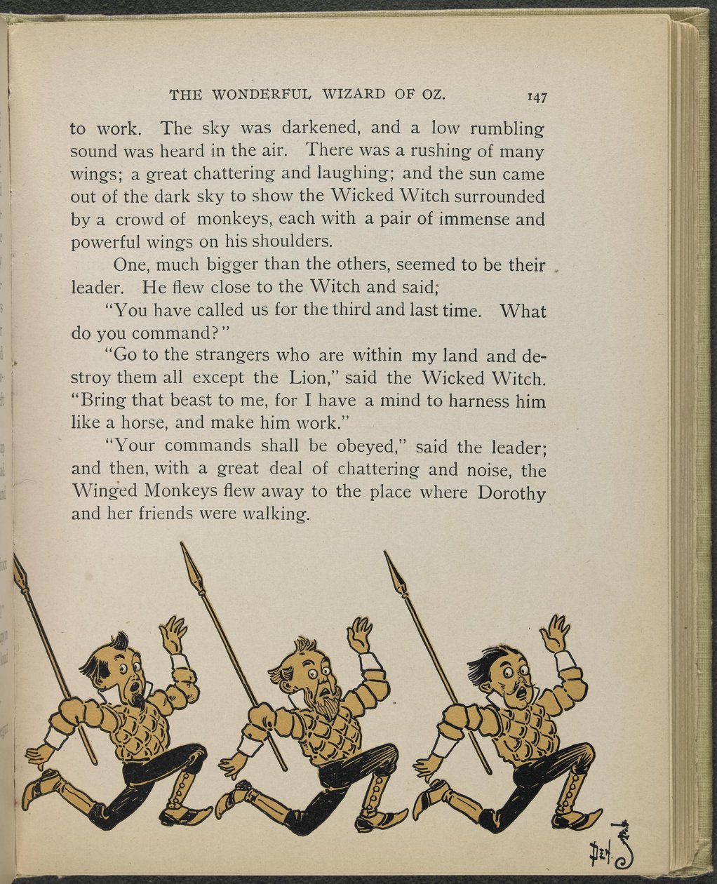 Illustrasjon fra «Den fantastiske trollmannen fra Oz» av Lyman Frank Baum av William Wallace Denslow