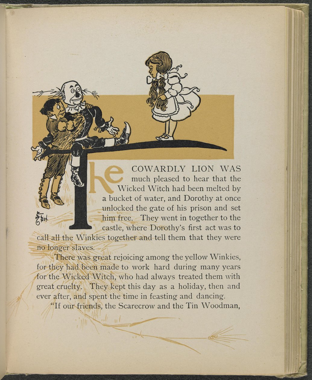 Illustrasjon fra «Den fantastiske trollmannen fra Oz» av Lyman Frank Baum av William Wallace Denslow