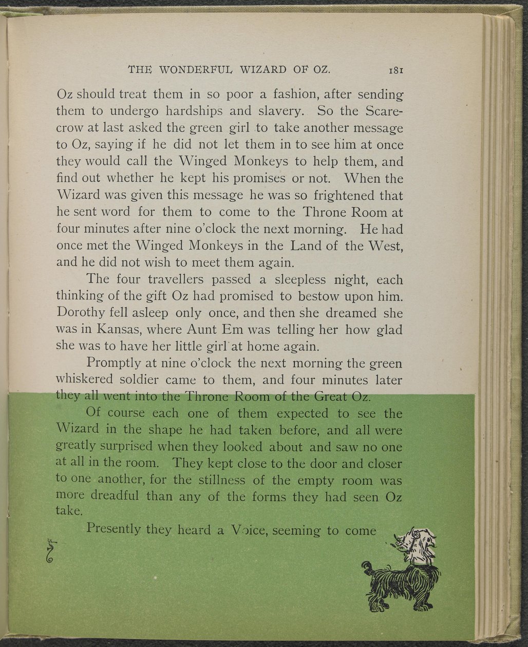 Illustrasjon fra «Den fantastiske trollmannen fra Oz» av Lyman Frank Baum av William Wallace Denslow