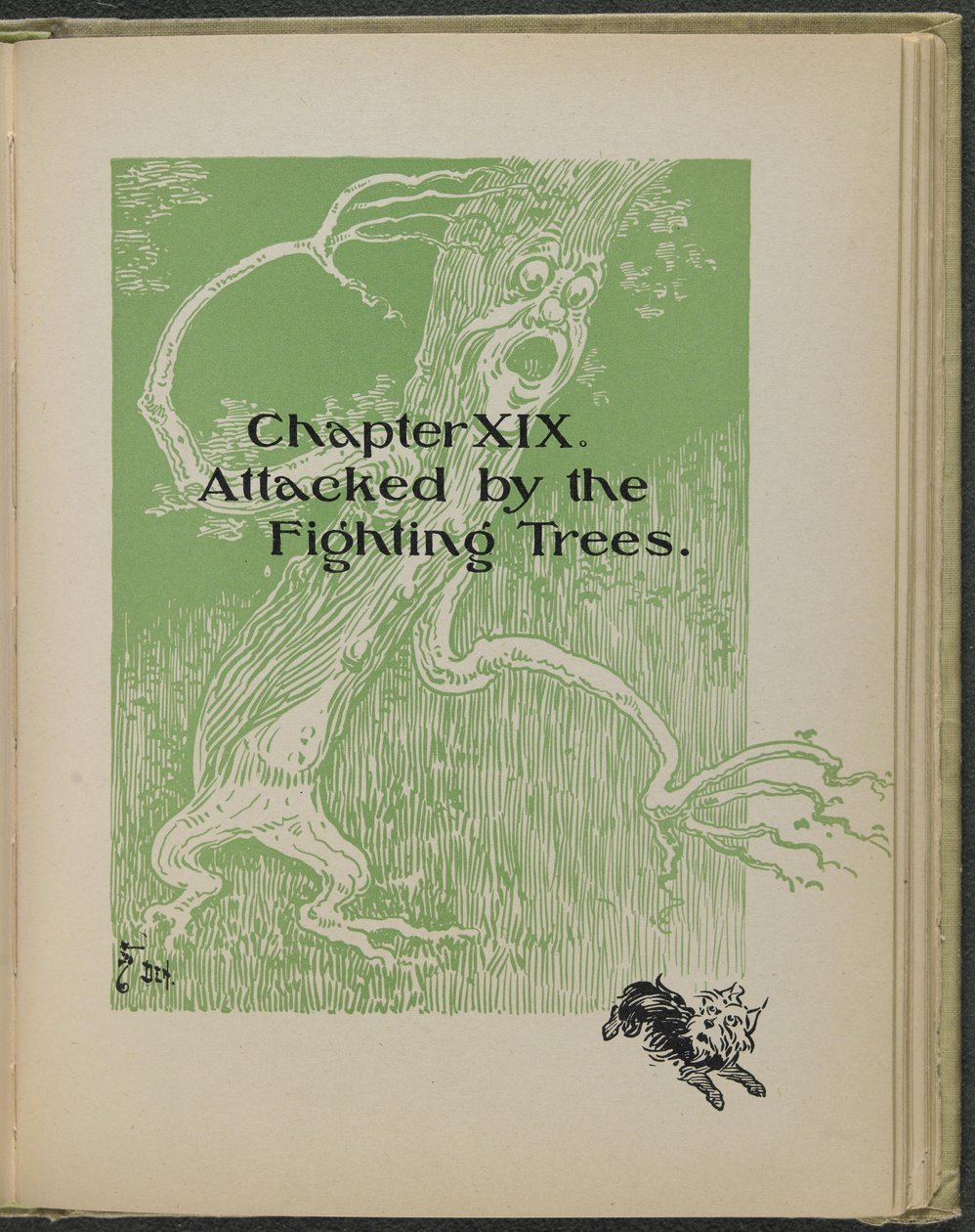 Illustrasjon fra «Den fantastiske trollmannen fra Oz» av Lyman Frank Baum av William Wallace Denslow