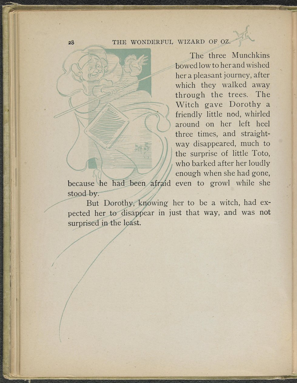 Illustrasjon fra «Den fantastiske trollmannen fra Oz» av Lyman Frank Baum av William Wallace Denslow