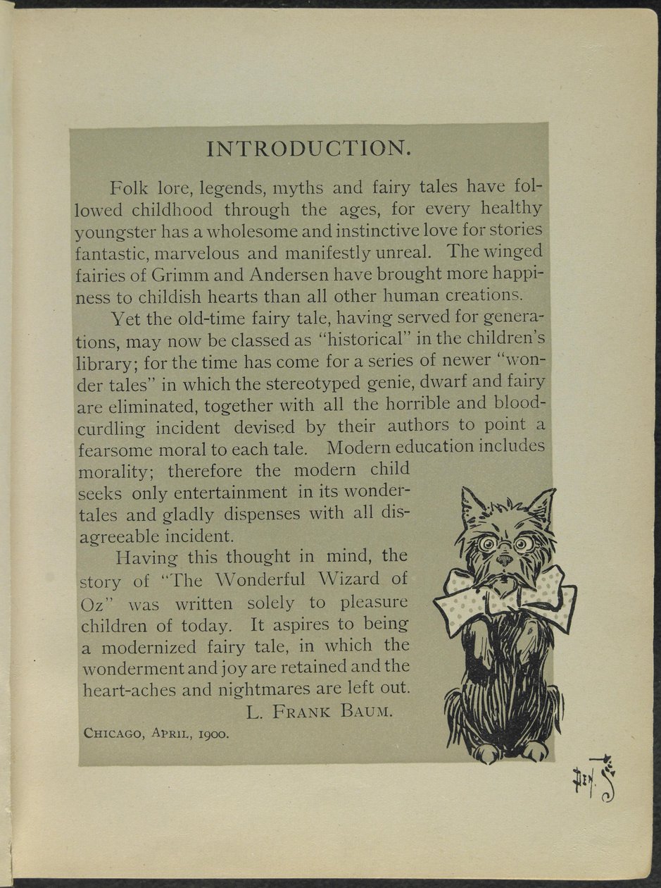 Illustrasjon fra «Den fantastiske trollmannen fra Oz» av Lyman Frank Baum av William Wallace Denslow