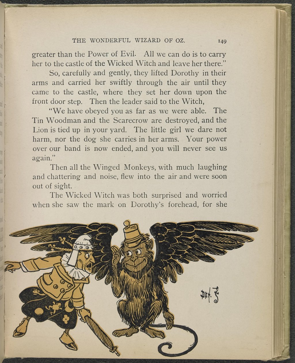 Illustrasjon fra «Den fantastiske trollmannen fra Oz» av Lyman Frank Baum av William Wallace Denslow