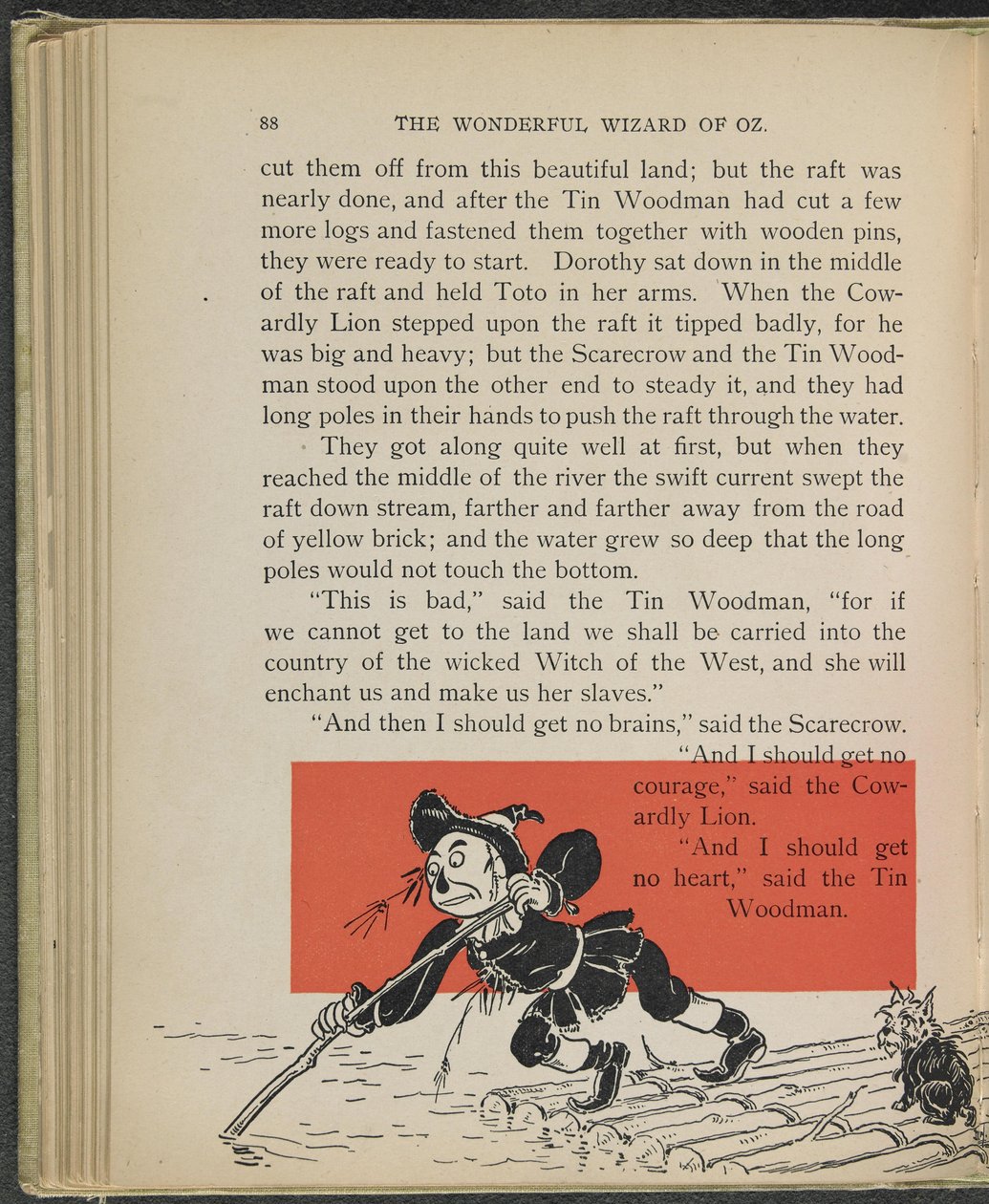 Illustrasjon fra «Den fantastiske trollmannen fra Oz» av Lyman Frank Baum av William Wallace Denslow