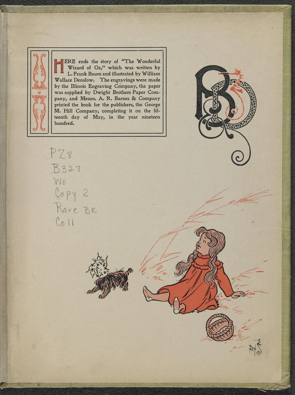 Illustrasjon fra «Den fantastiske trollmannen fra Oz» av Lyman Frank Baum av William Wallace Denslow