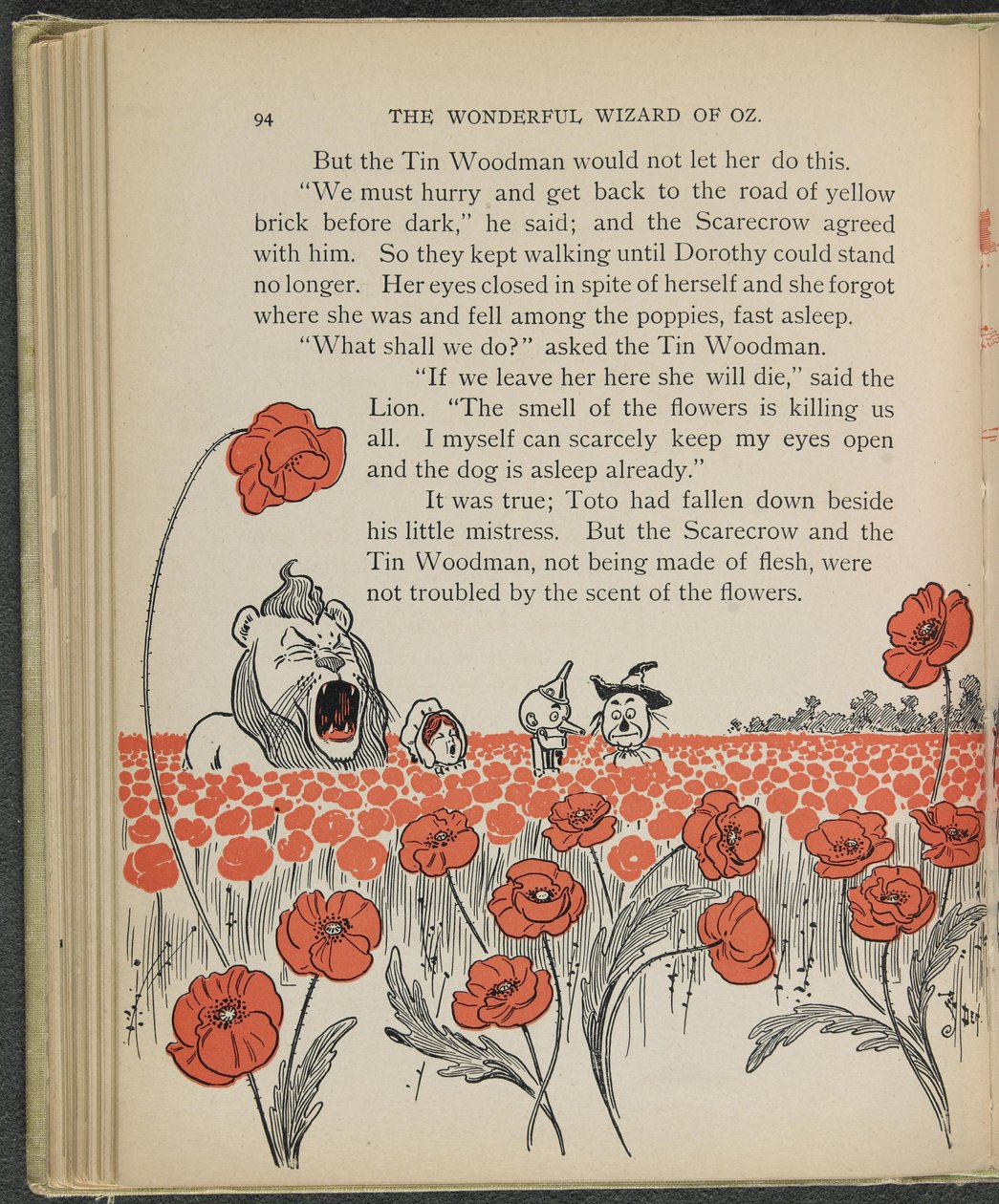 Illustrasjon fra «Den fantastiske trollmannen fra Oz» av Lyman Frank Baum av William Wallace Denslow