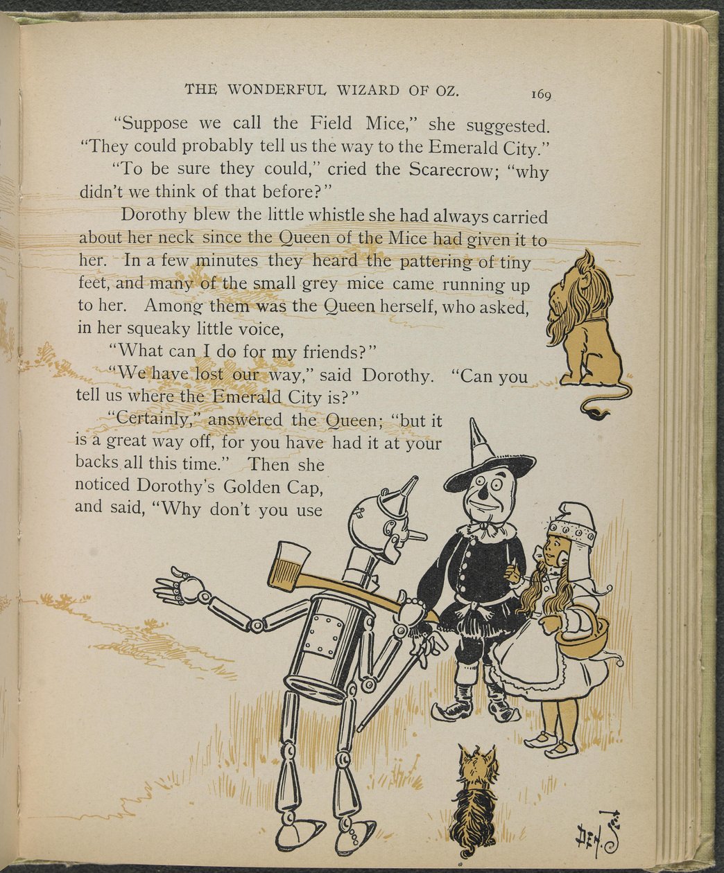 Illustrasjon fra «Den fantastiske trollmannen fra Oz» av Lyman Frank Baum av William Wallace Denslow