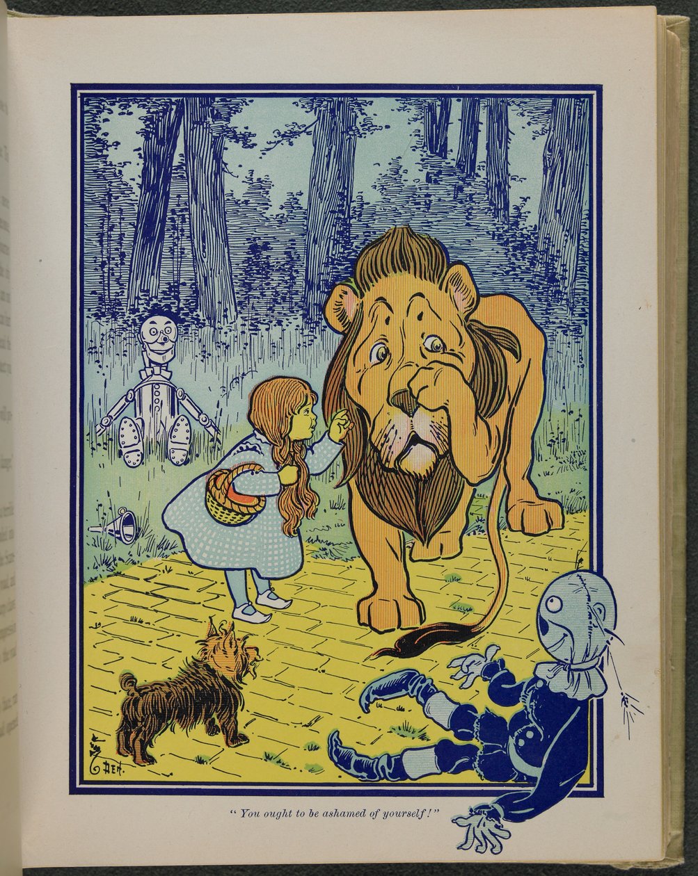«Du burde skamme deg», illustrasjon fra «Den fantastiske trollmannen fra Oz» av Lyman Frank Baum av William Wallace Denslow