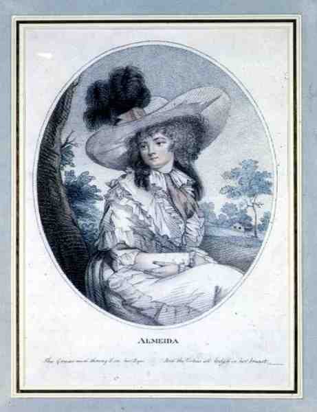 Almeida, gravert av kunstneren, pub. av Prattent av William Ward