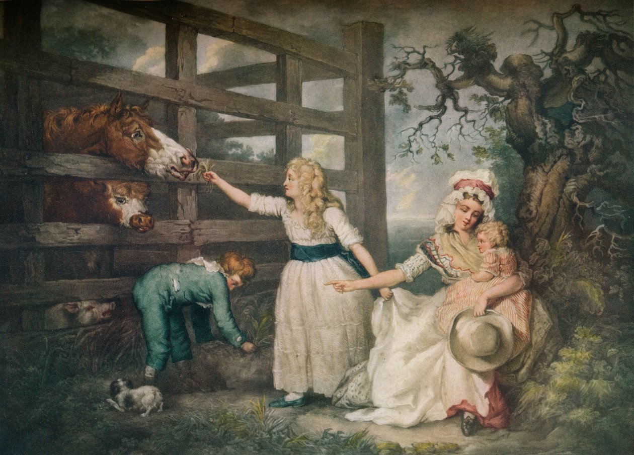 Medfølende barn, c1793, 1916 av William Ward