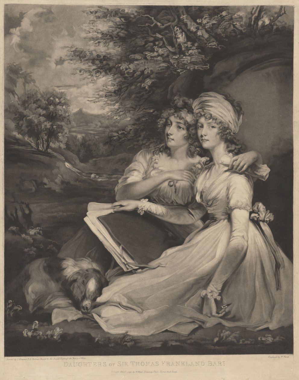 Sir Thomas Franklands døtre av William Ward