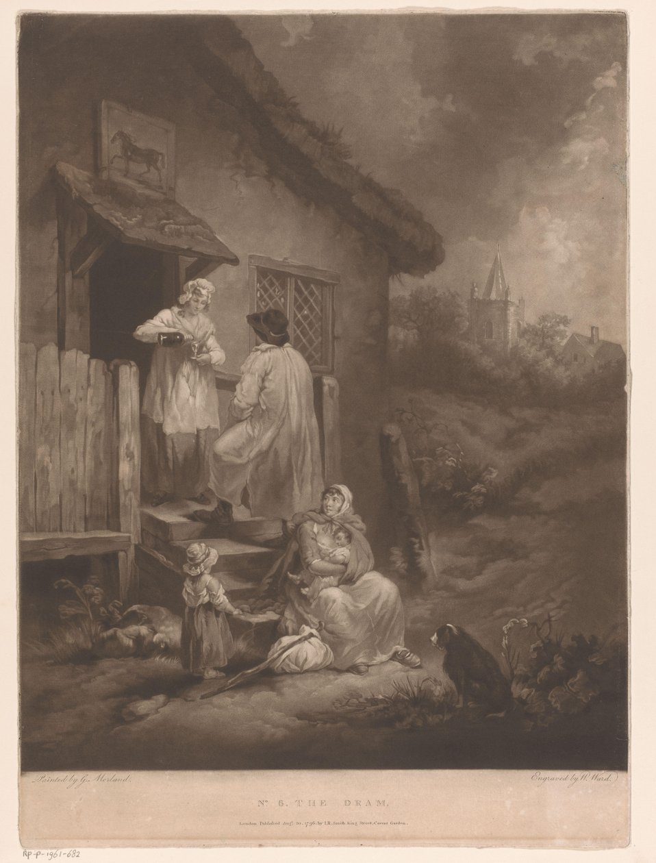 Familie for et vertshus The Dram (tittel på objekt) av William Ward