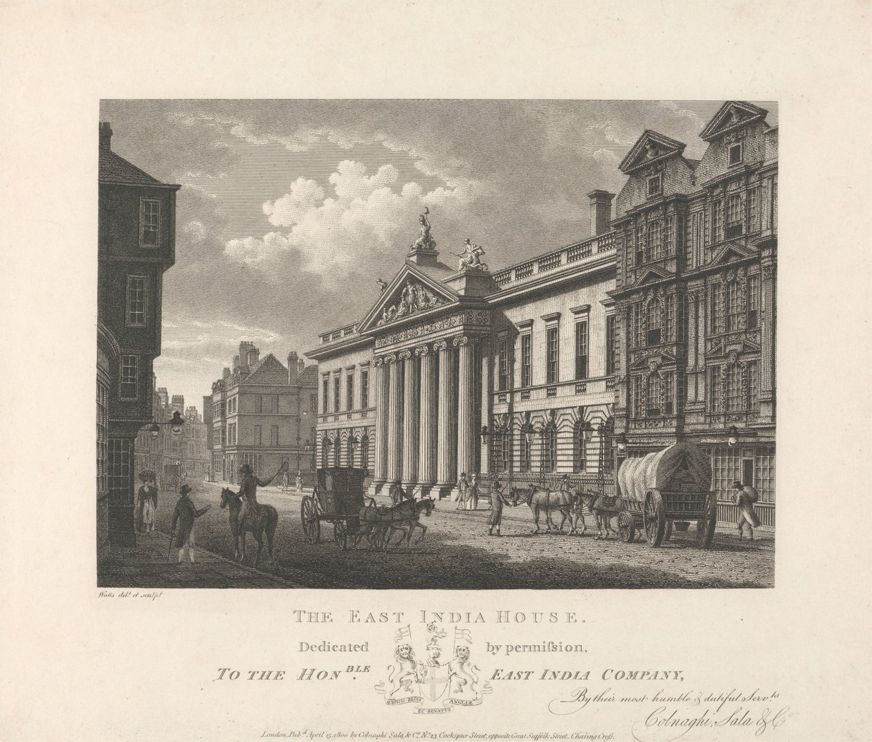 East India House av William Watts