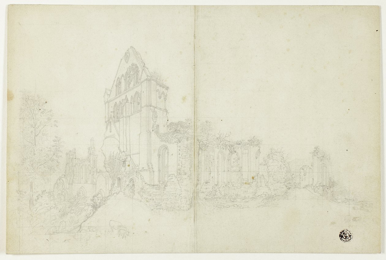 Byland Abbey, Yorkshire av William Westall