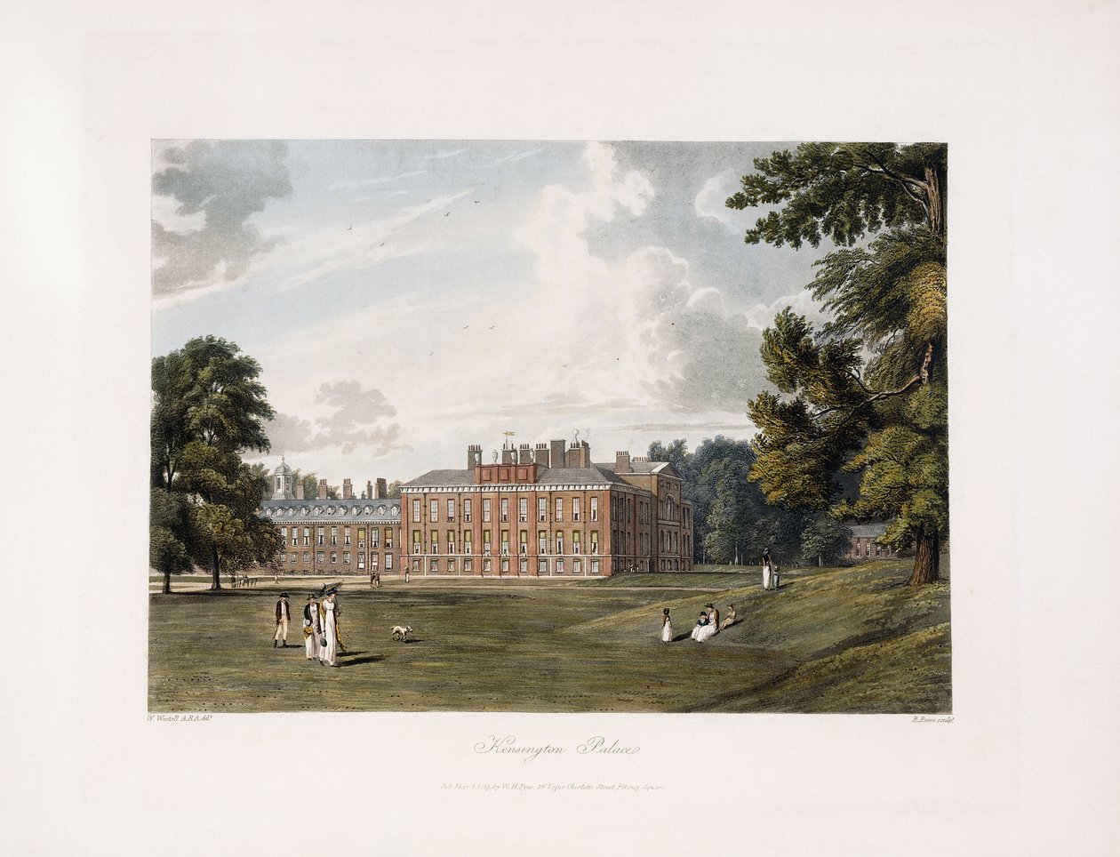 Kensington Palace, 1819 av William Westall
