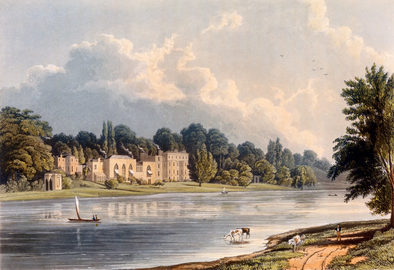 Pavens villa på Twickenham, 1828 av William Westall