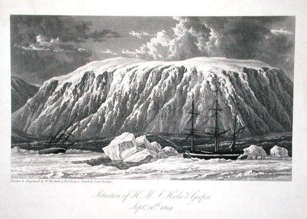 Situasjonen til H.M.S. Hecla & Griper, 20. september 1819, fra 