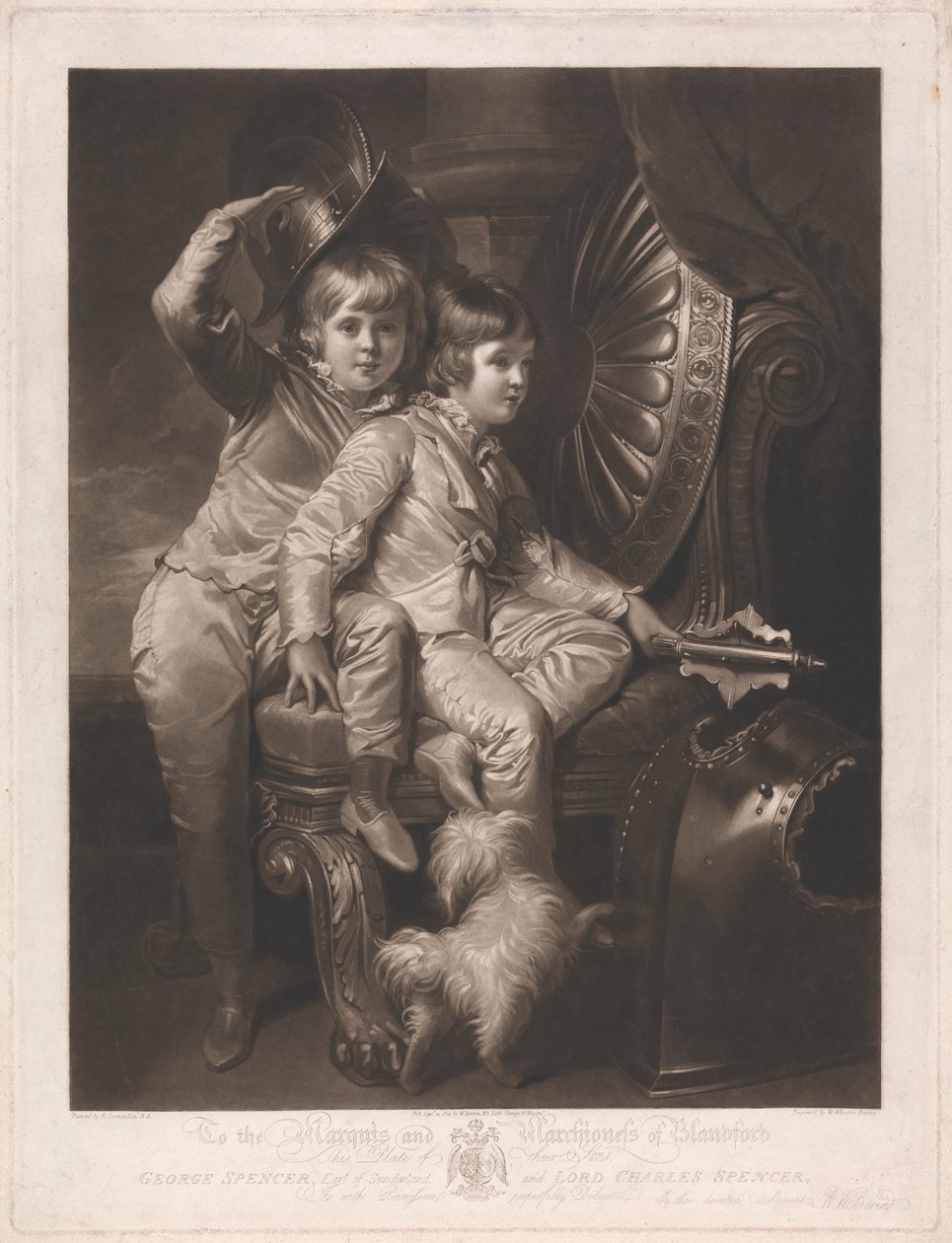 George Spencer, jarl av Sunderland og Lord Charles Spencer av William Whiston Barney