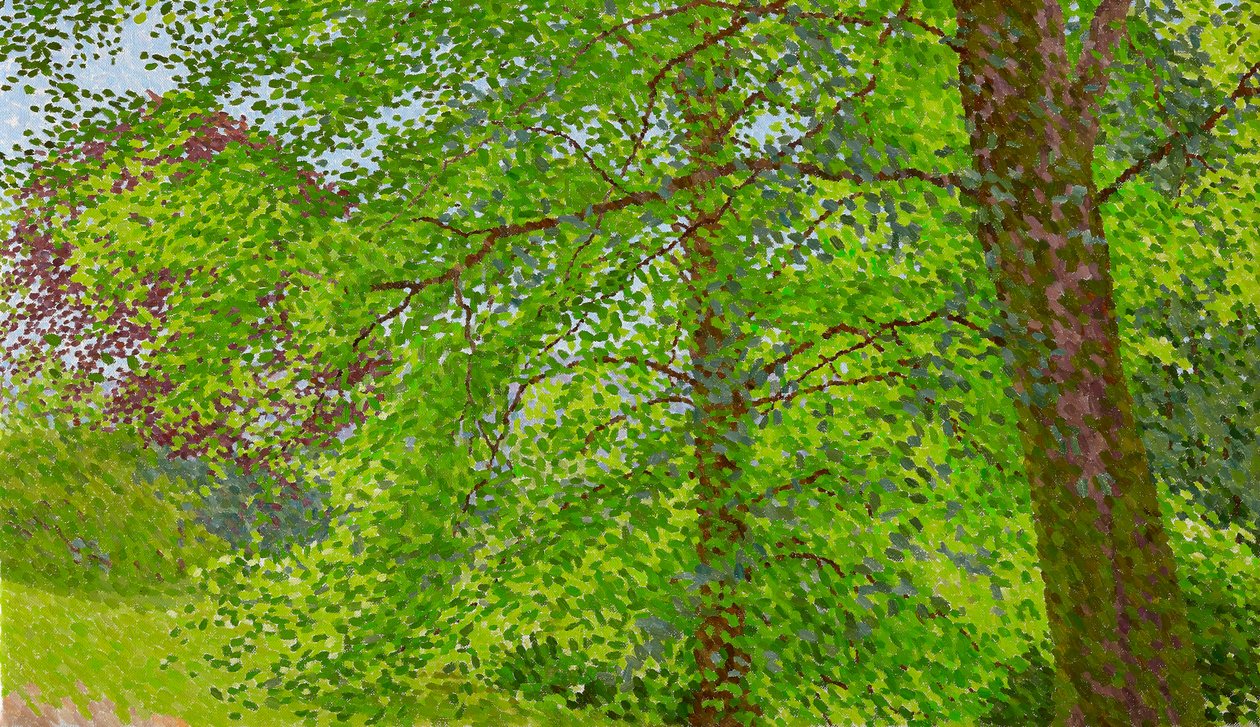 Sommermorgen, 2020 (olje på lerret) av William Wilkins